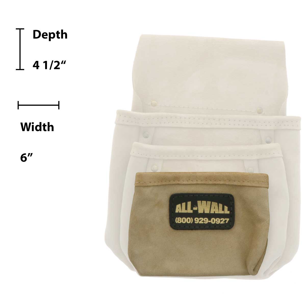 3 Pocket Drywall Screw & Nail Pouch